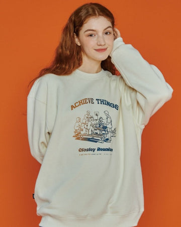 ACHIVE Gradient Brushed Sweatshirt